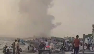 Video showing a U.S strike in the city Hodeidah today