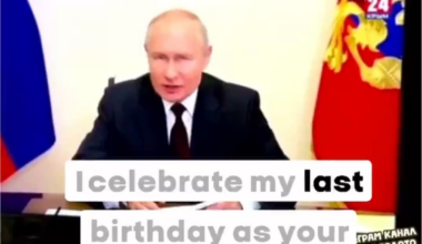 Hackers delivered yet another birthday greeting to Putin by breaking into regular network TV programming in Russian-occupied Crimea