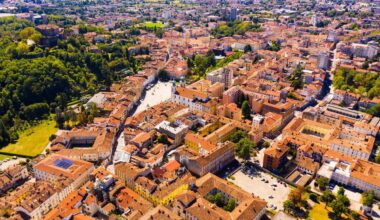 Aerial View Of Gorizia, Italy