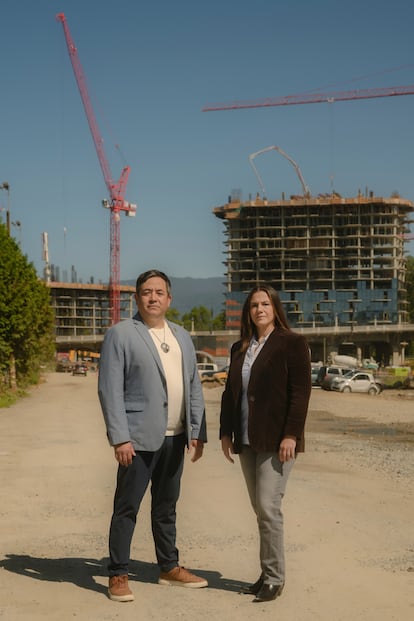 Wilson Williams and Mindy Wight, members of the Squamish tribe.