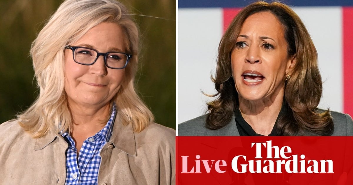 Liz Cheney to join Kamala Harris for campaign event at GOP birthplace: US election live updates | US elections 2024 | The Guardian