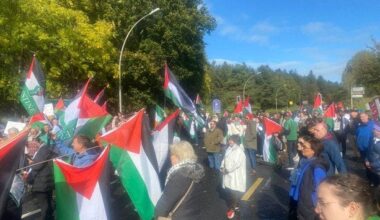 Large crowd protests use of Shannon Airport by US military