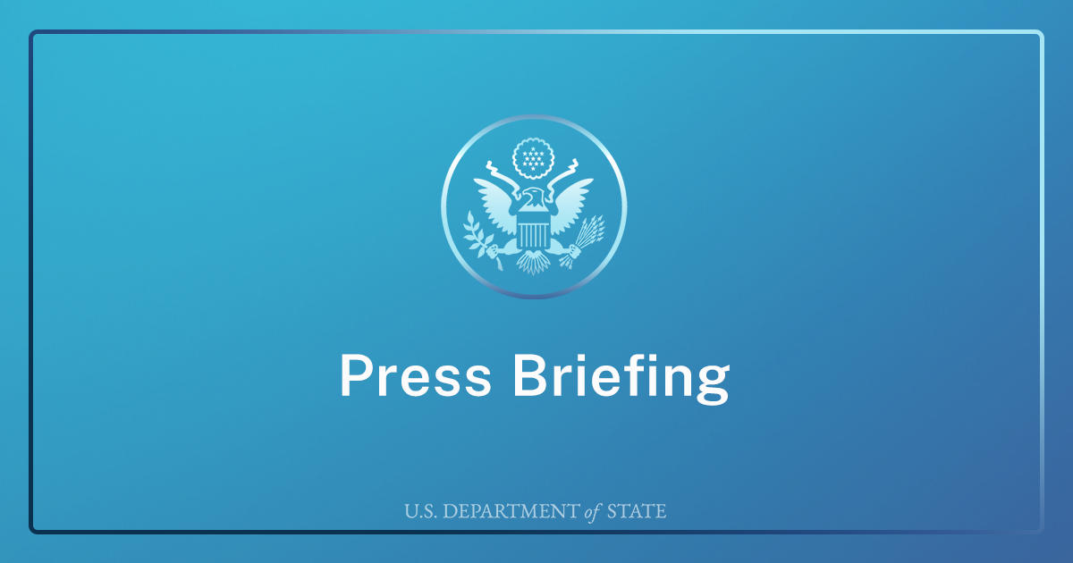 Department Press Briefing – October 21, 2024