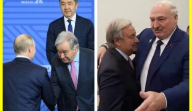 The UN Secretary General bows his head, shakes hands and embraces war criminals Putin and Lukashenko, who unleashed the bloodiest war in Europe. The UN needs to be reformed