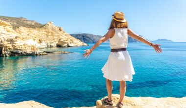 Woman observing Almeria