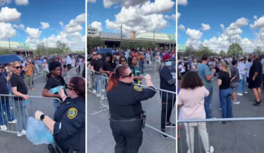 Multiple people faint as thousands line up outside Shell Energy Stadium ahead of Kamala Harris rally in Houston