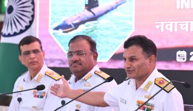 India’s fourth nuclear submarine launched into water