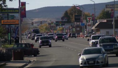 Drivers traveling through Vernal, Utah as residents are feeling the stress of rising prices....