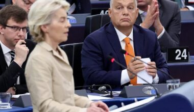 Von der Leyen attacks Orbán’s support for Russia in fiery speech to European Parliament