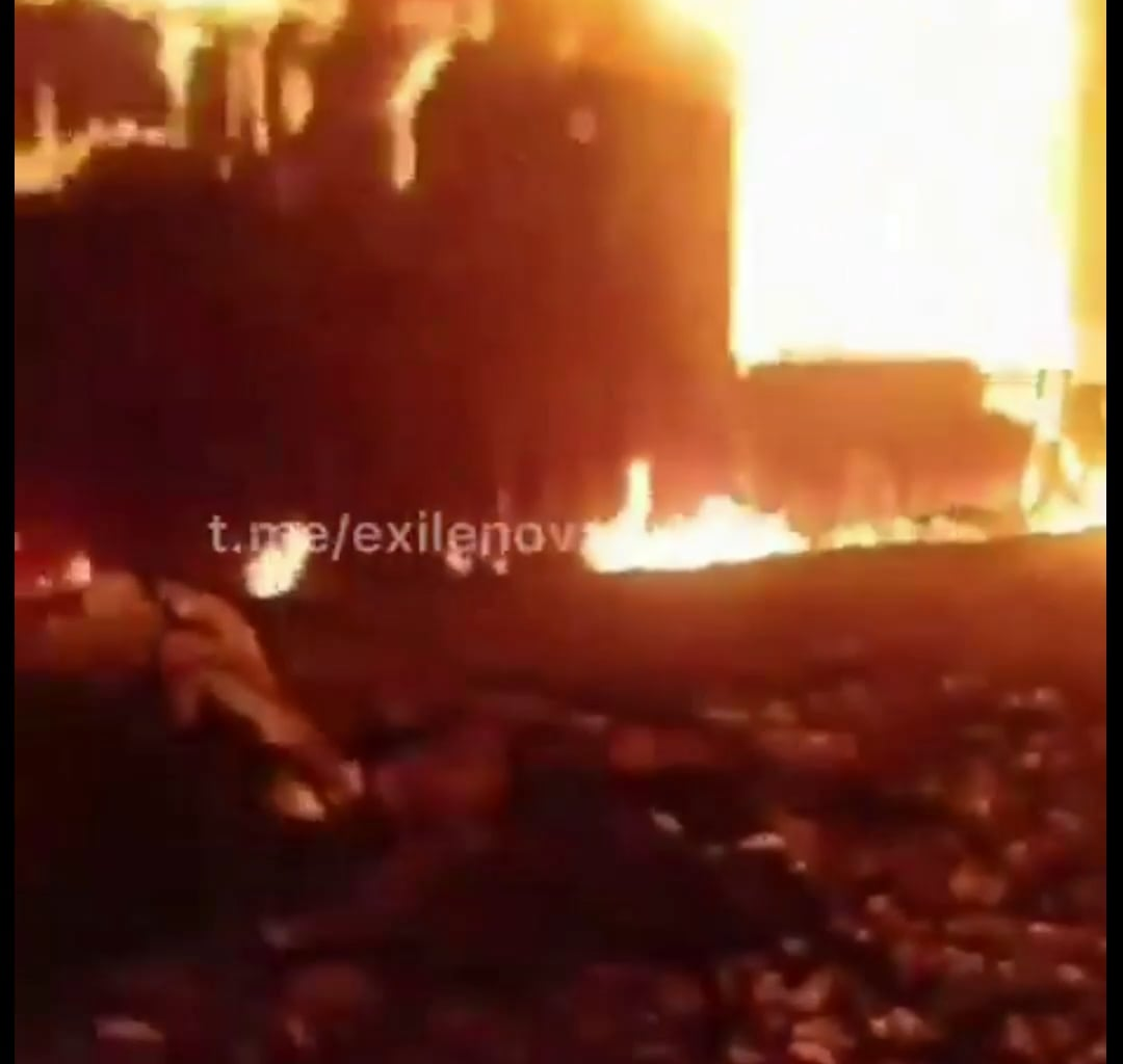 Ukrainian drones hit a russian alcohol distillery tonight in Novokhopyorsk, Voronezh Oblast