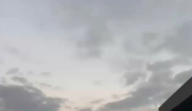 Israeli F15 intercepting a drone sent from Iraq over Ashkelon southern Israel (Friday 11 October)