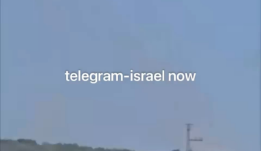 Hezballah rocket launches as seen from Israel 08/10/24