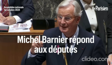 Animé le discours de Barnier à l'assemblée