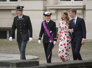 Prince Gabriel, Princess Elisabeth, Princess Eleonore and Prince Emmanuel