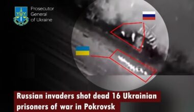 Russian invaders shot dead 16 Ukrainian prisoners of war in Pokrovsk sector. Such actions constitute a cynical and gross violation of the Geneva Conventions and as a international crime. Russia is a terrorist state and must be stopped by the efforts of the whole free world