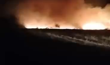 Ukrainian drones targeted the Borisoglebsk military air base in Russia's Voronezh region last night, according to Russian Telegram channels. It is reported that the drones attacked warehouses that store KABs, parking lots of SU-35 and SU-34 aircraft, as well as places where aviation fuel is stored.