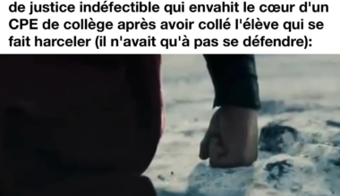 "Mais tu as essayé de les ignorer au moins?"