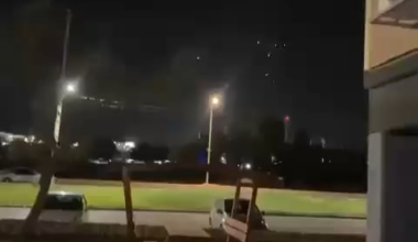 Multiple Ballistic rocket impacts in Israel now