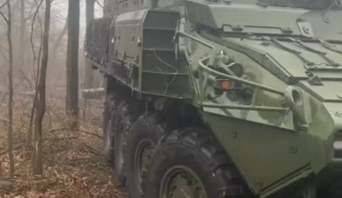 A rare Canadian LAV 6.0 ACSV Super Bison in service with the Armed Forces of Ukraine