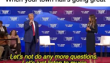 An exact quote from Trump's town hall last night