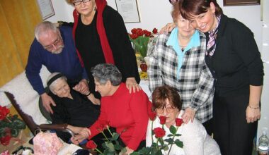 Irena Sendler (seated at left) led the children's section of the Zegota, the Polish Council to Aid Jews, during World War II. The section managed to save 2,500 Jewish children from the Warsaw ghetto. Here is her in 2005 surrounded by some of the people she saved as children.