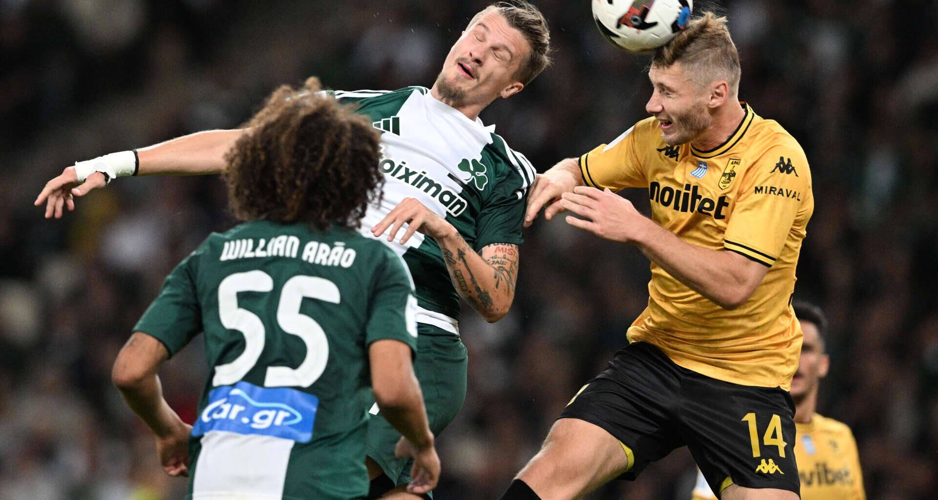 Aris claims first after draw with Panathinaikos as Greece's top clubs stumble