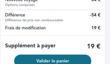 Tu changes ton billet de train pour un billet 2 fois moins cher, ça te coûte plus cher.