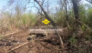 Russian soldier records being under fire from Ukrainian cluster munitions in Zaporizhzhia Oblast. October 2024