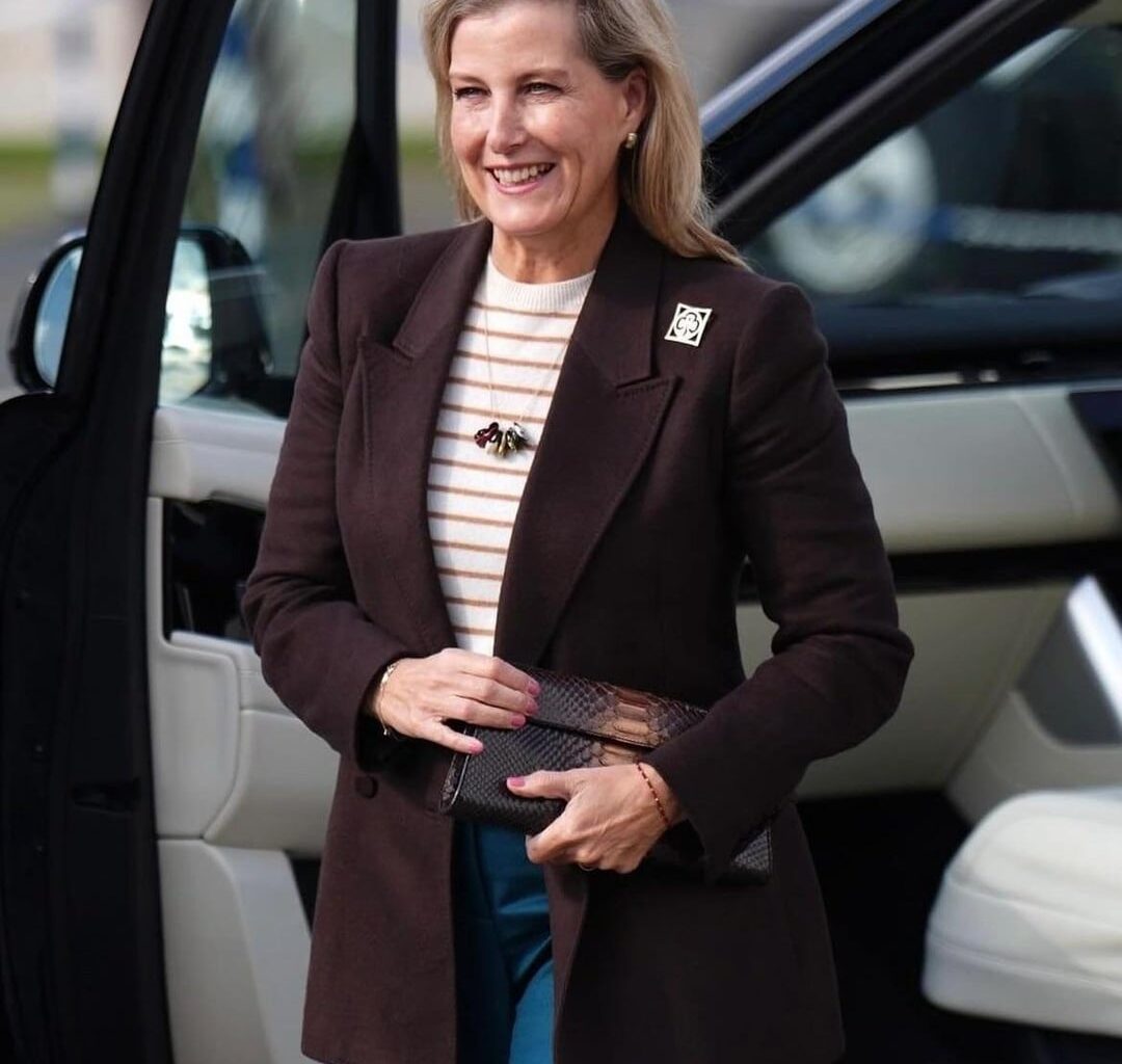 The Duchess of Edinburgh visited the Brooklands Motor Museum in Surrey for a planned contact with the International Space Station, aimed at promoting the engagement of girls and young women in STEM.