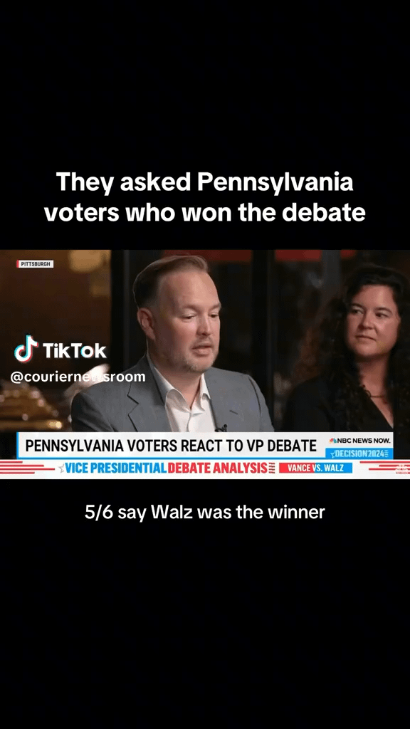 Tim Walz won the debate.