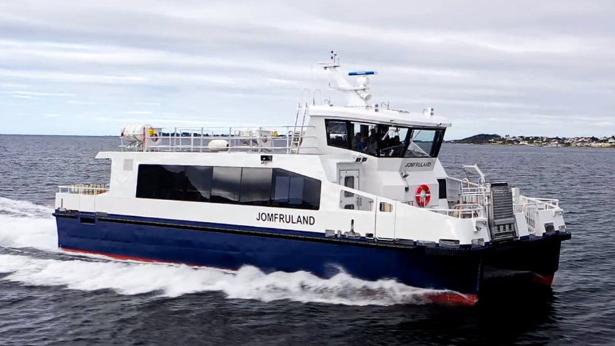 A Fast, Efficient Catamaran Ferry for Southern Norway