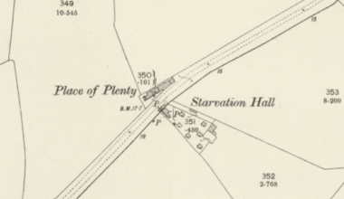 Curious about the backstory of these two places... (1st edition OS Map)