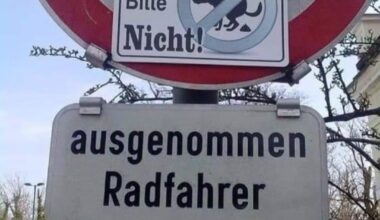 Radfahrer dürfen 😂