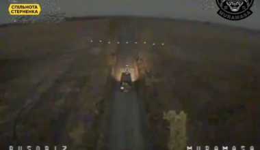 FPV pilots of the Ukrainian 109th Territorial Defense Brigade's "Muramasa" unit continue to attack Russian military supply trucks and other vehicles. Donetsk Oblast.