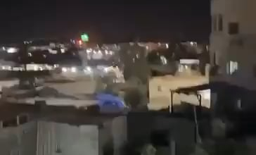 The moment of Rocket impacts in Israel