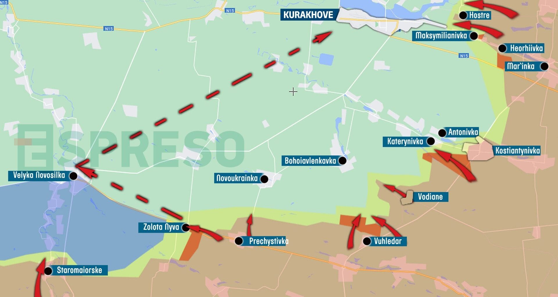 October 2-9 live war map: Russian forces change focus, next targets are Kurakhove, Velyka Novosilka