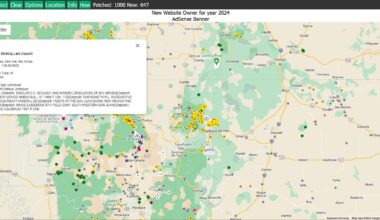 [OC] Where minerals have been found, via the MRDS databases. Minerals to fetch may be selected by the user. Rock samples can be included, showing age estimates and error bars. This is via my website. Will show known mineral sites based on browser location when enabled.