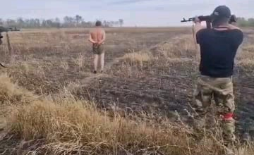 Execution of an Baltic volunteer who fought in the ranks of the Ukrainian Armed Forces by Russian soldiers