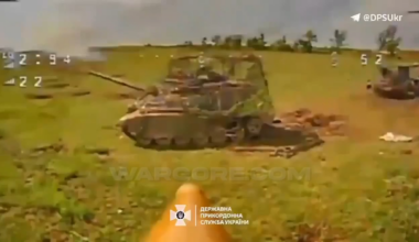 Drone Strike on Russian T-90M Tank