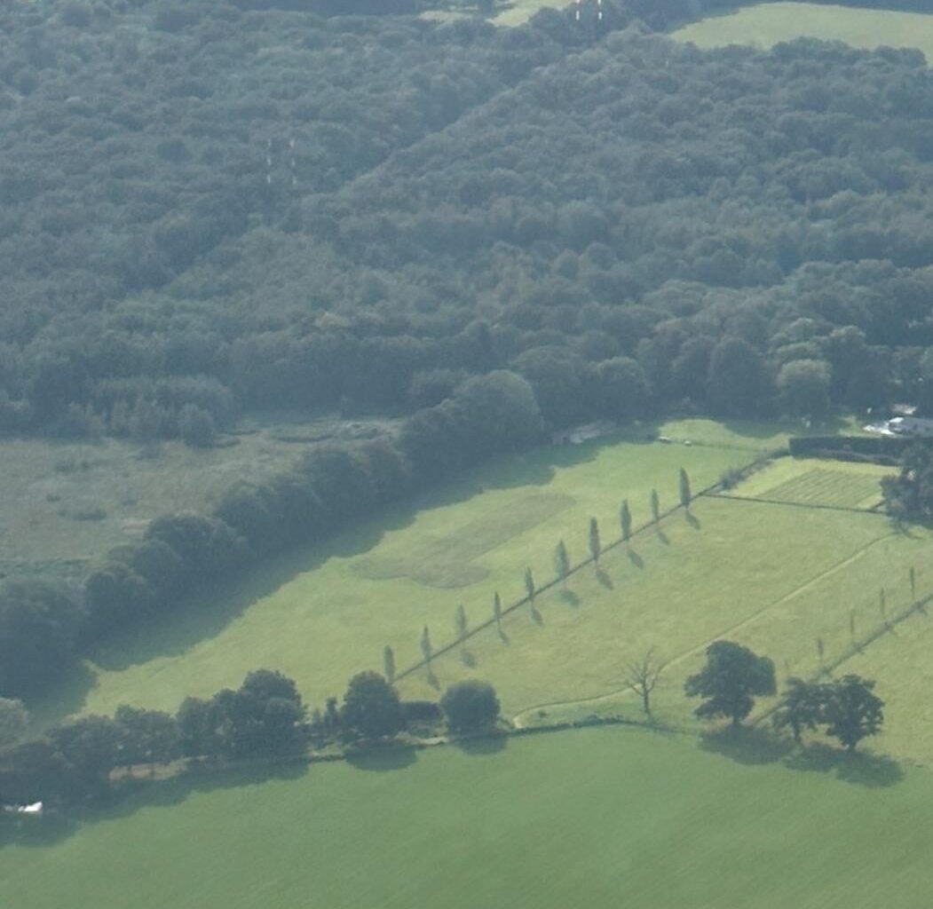 Someone drew a penis on their field in London