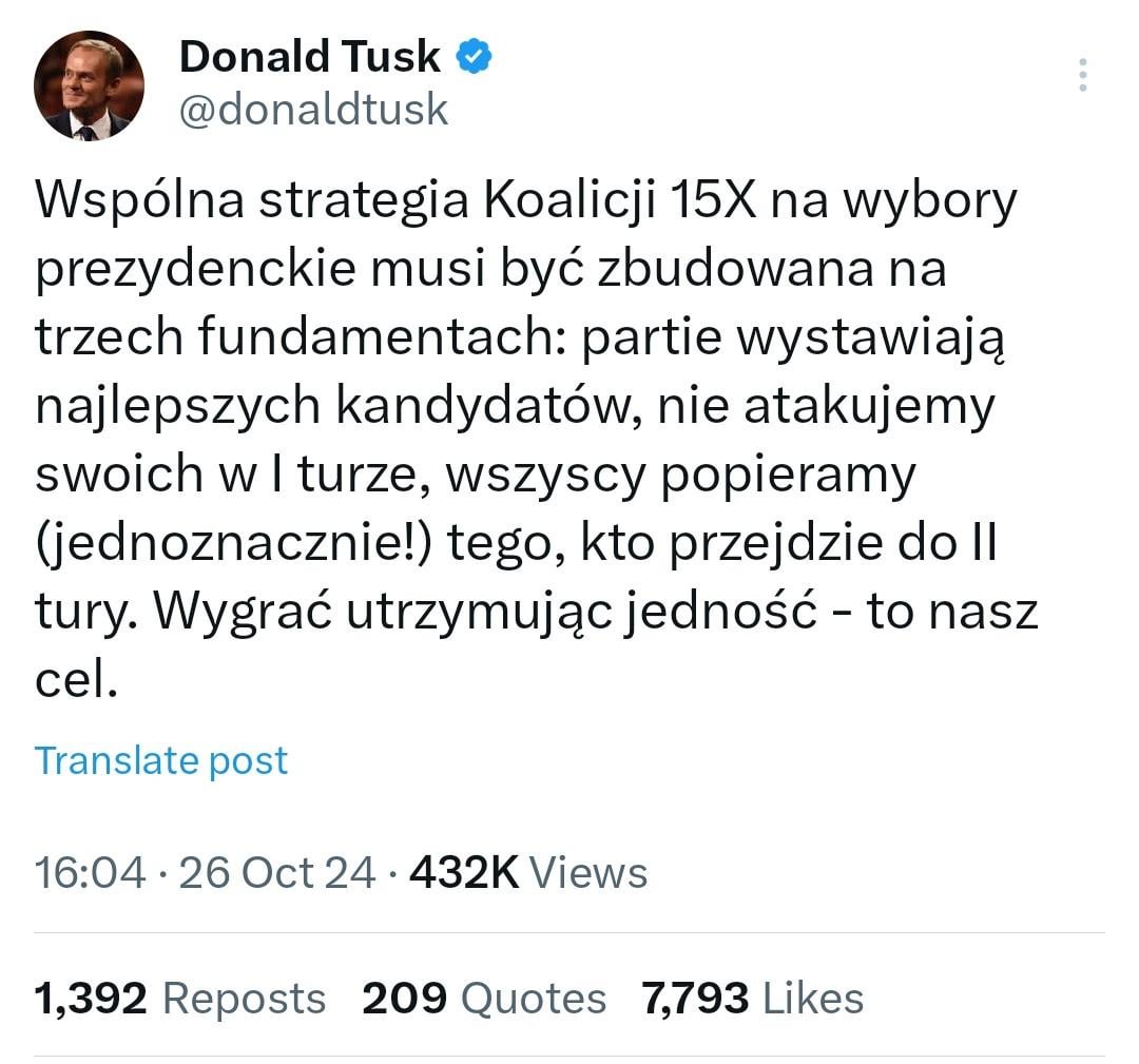 W temacie wspólnego kandydata