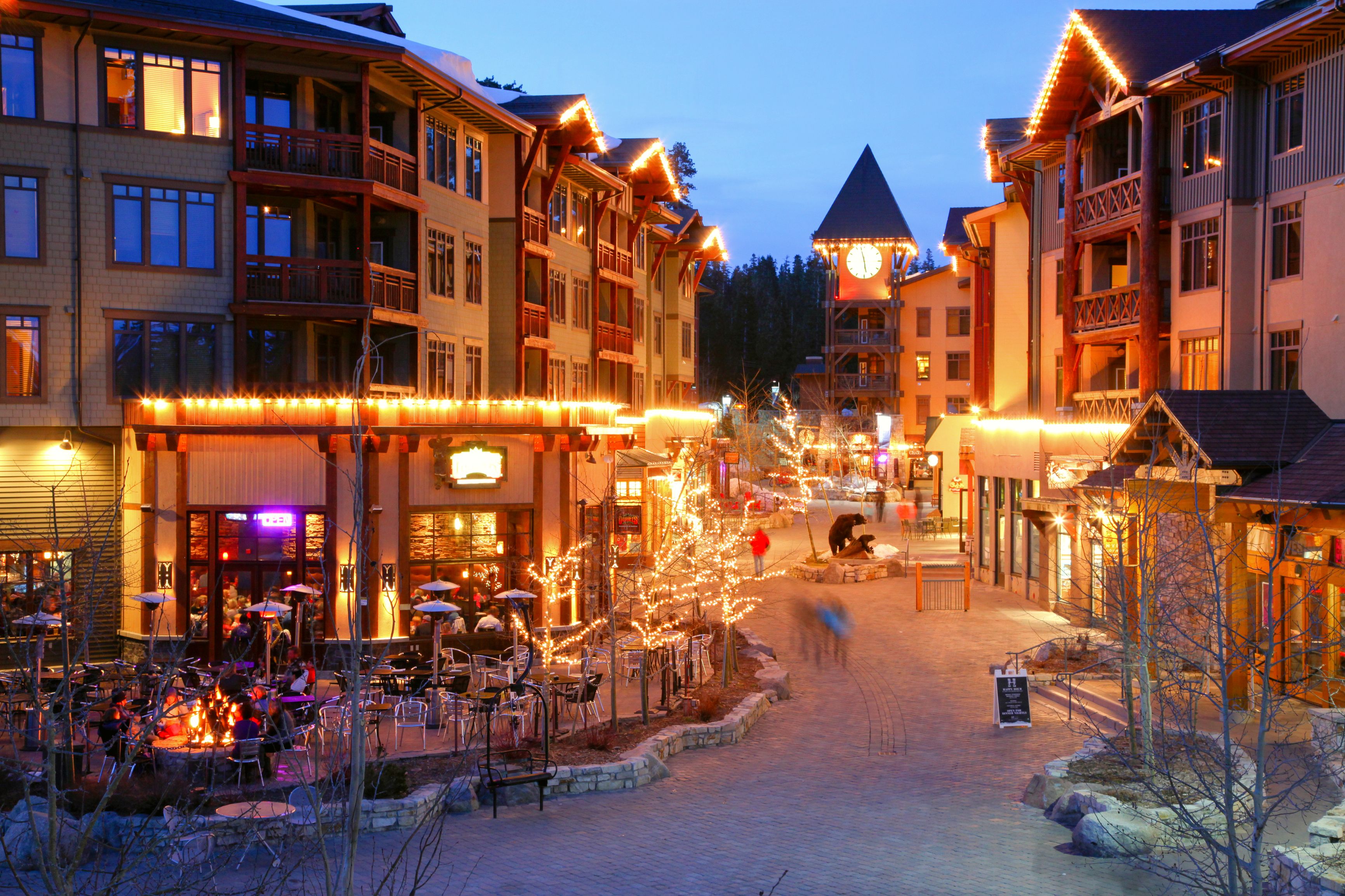 Mammoth Lakes Village in California, CA, USA