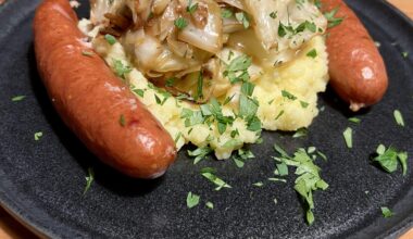 Cabbage, potatos and sausages