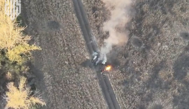 Russian motorcycle squad stopped by mines