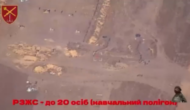 Destruction of enemy personnel by an ATACMS cluster strike on the training ground. Ukraine.