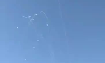 Hezbollah rocket hits house infront of person filming