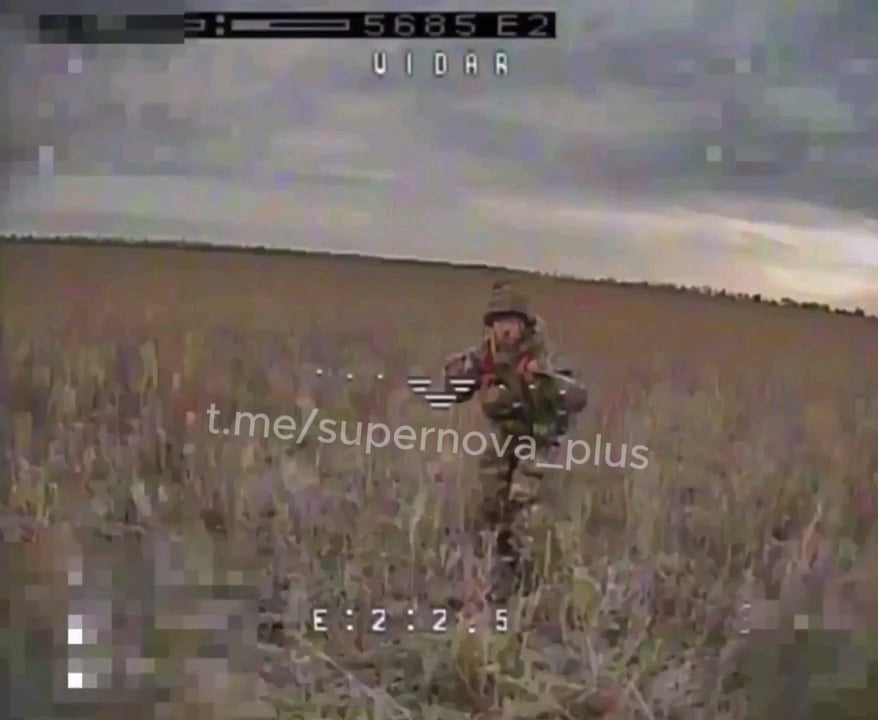 russian soldier successfully destroys drone with his face