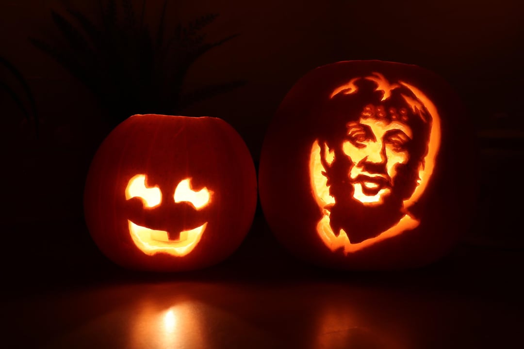 Wife latest and 7yo daughters first pumpkin carving.