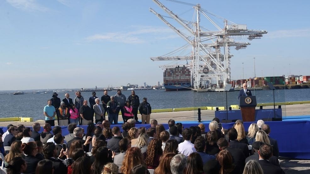 Biden announces $3 bln investment for US ports