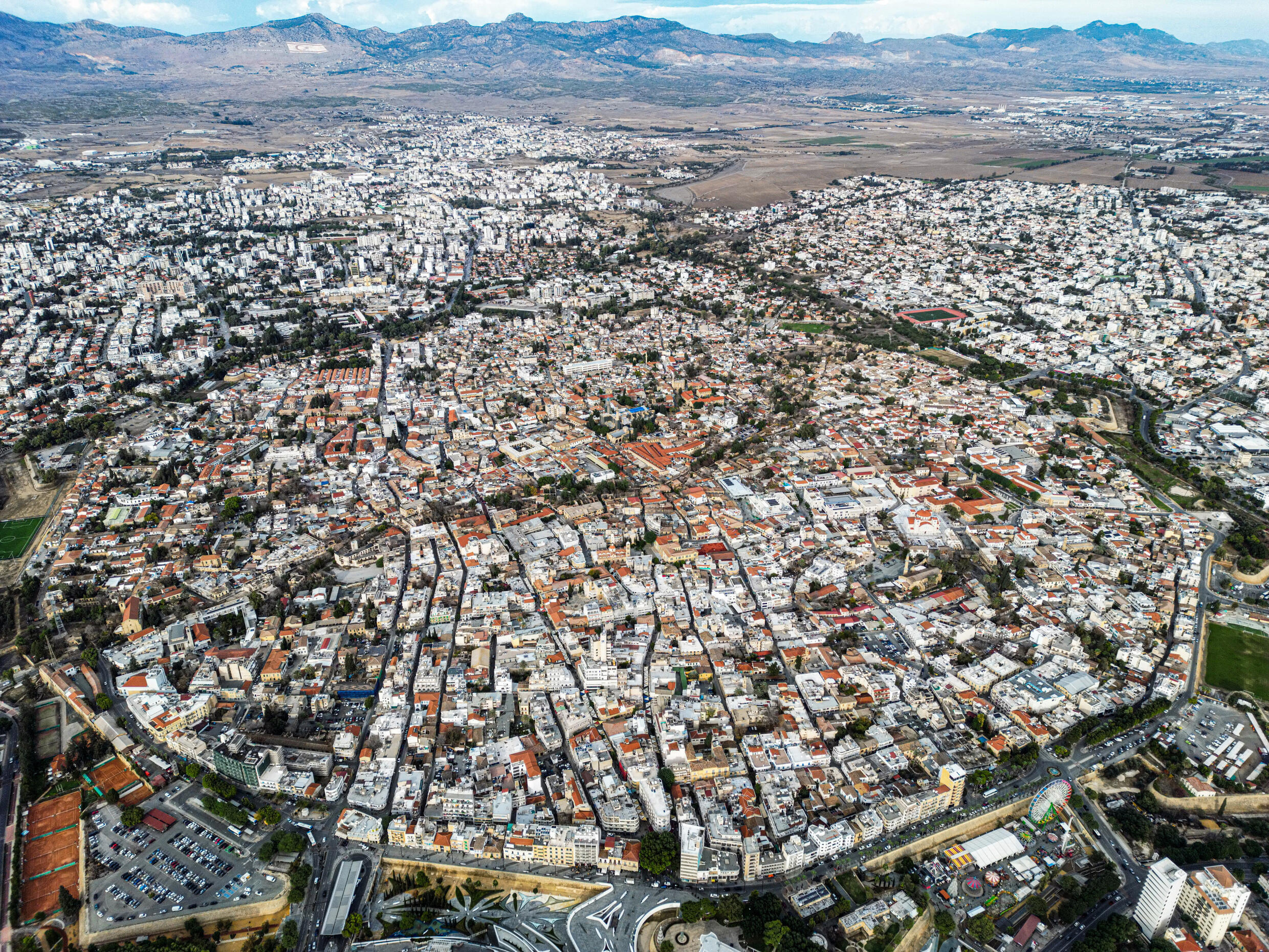 The Cypriot capital of Nicosia, including its walled old city, is divided in two between the breakaway north and the internationally recognised south